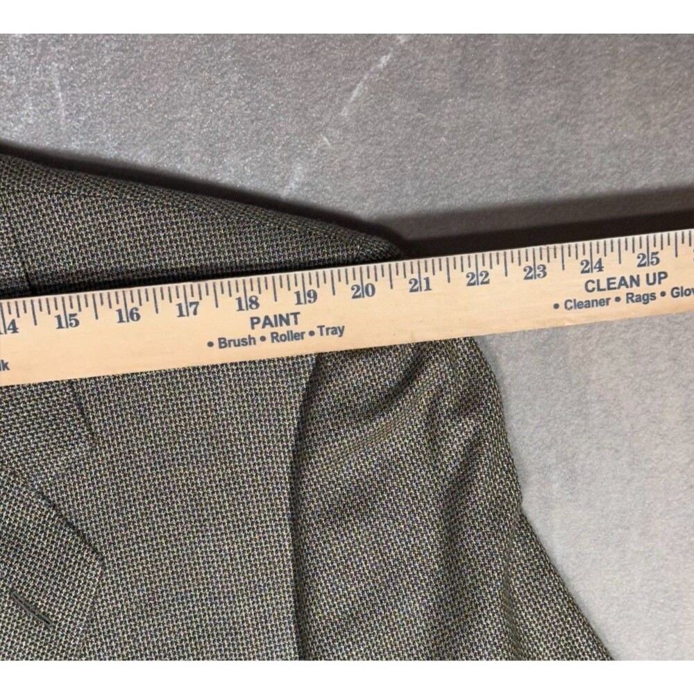 Vintage Hickey Freeman 44L Silk Wool Sport Coat Blazer Brown USA Union Made - Picture 6 of 13
